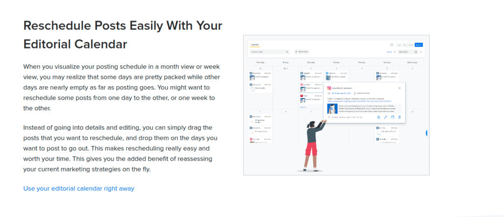 Reschedule your post with Socialpilot