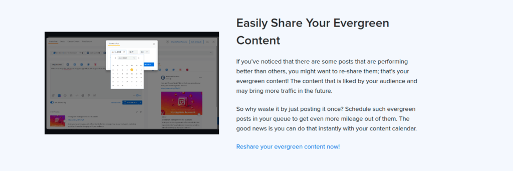 No.1 SocialPilot Review 2025: Features, Pricing & Master Guide 15 Easily share evergreen content in socialpilot.co
