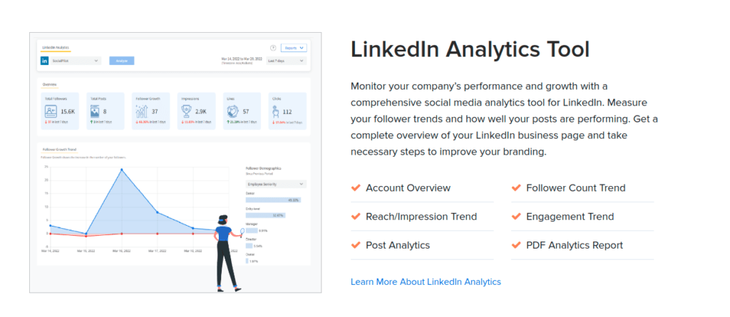 Linkedin Analytics with socialpilot