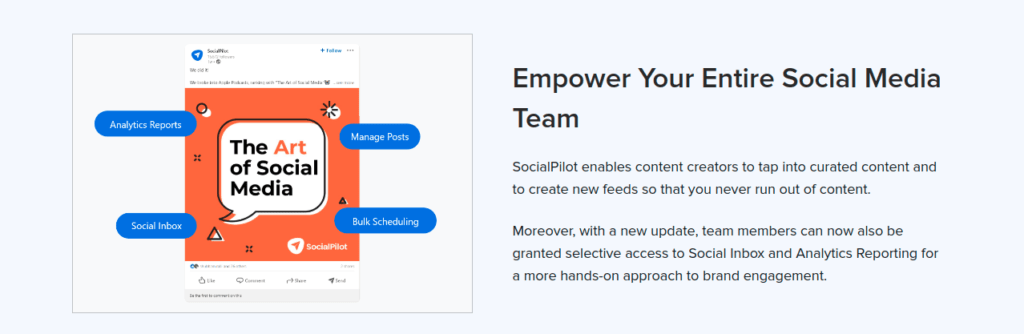 Colloborate with socialpilot