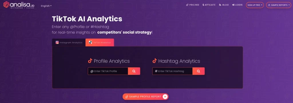 Analisa.io Tiktok Analytics