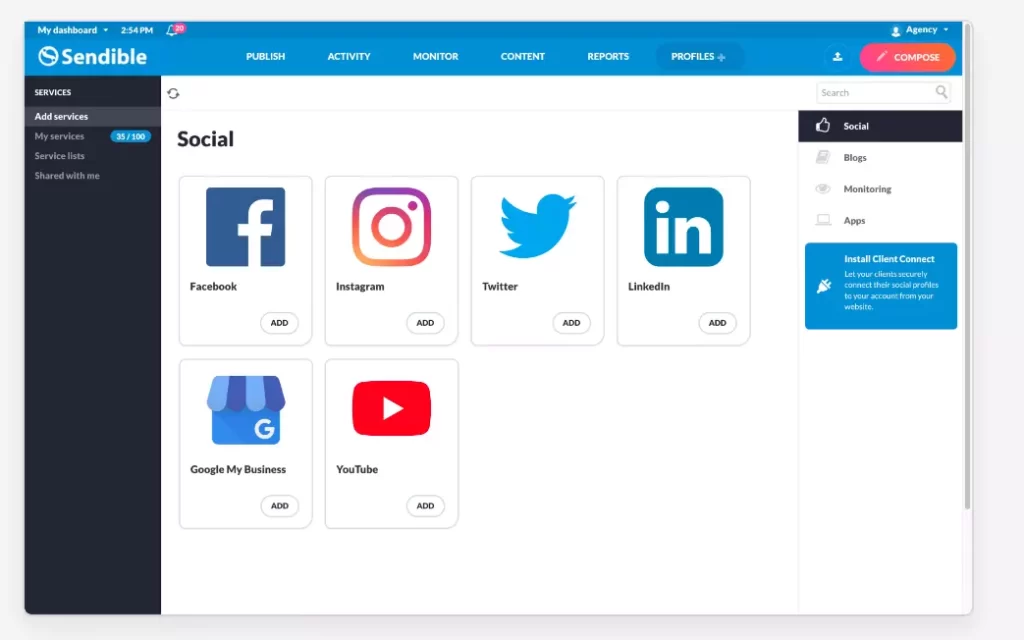 No.1 Sendible Review 2025: Features, Pricing & Master Guide 12 Sendible Dashboard