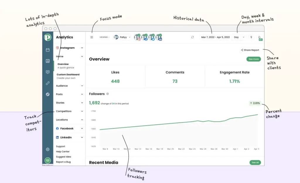 No.1 Pallyy Review 2025 - Features, Pricing & Master Guide 22 Instagram analytics