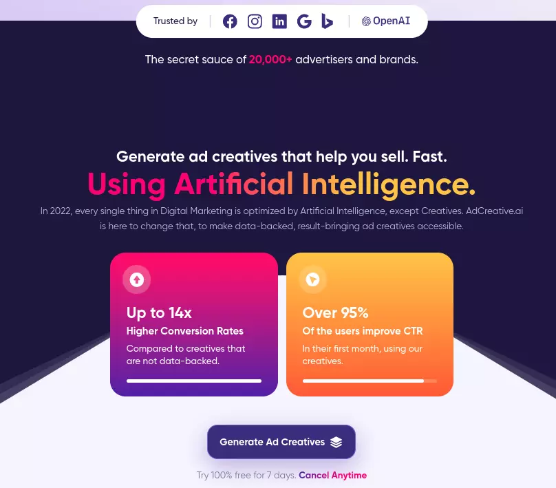 adcreative.ai trusted by