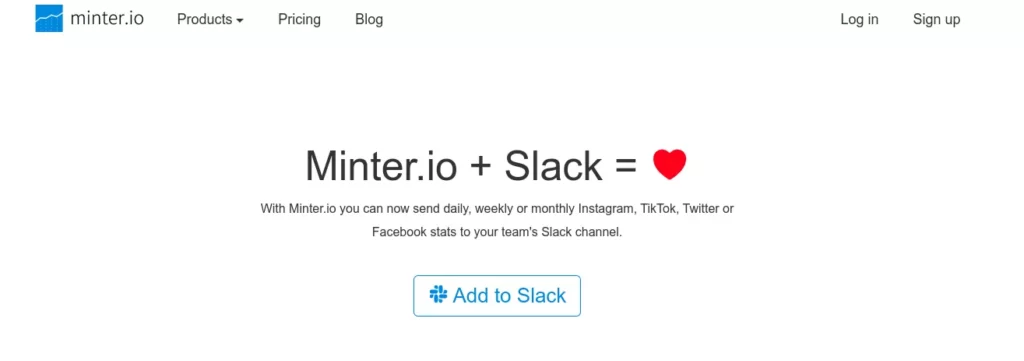 Minter.io Slack Integration