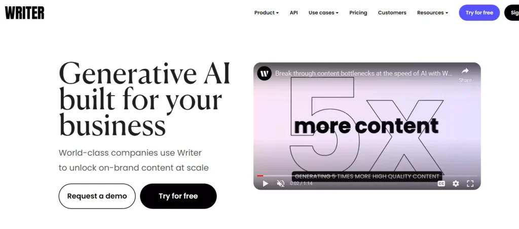 Writer AI Content Detector tool