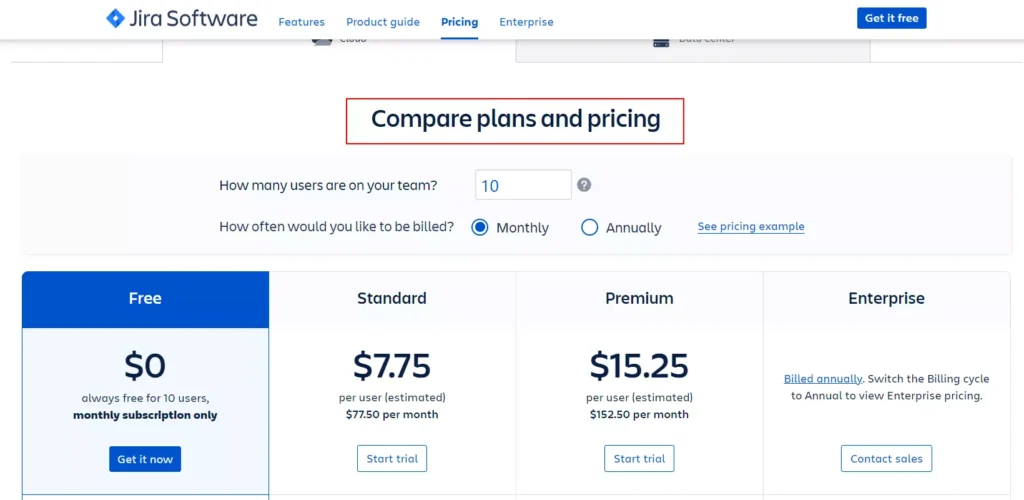 Jira features