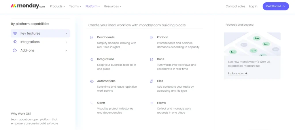 CRM Software Monday Features